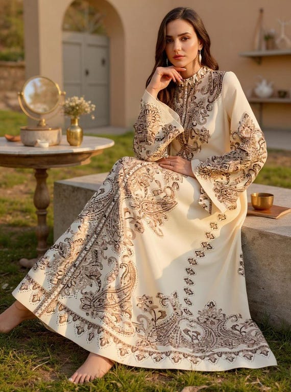 cream modest maxi dress Cecilia Modest Maxi in Cream Medium
