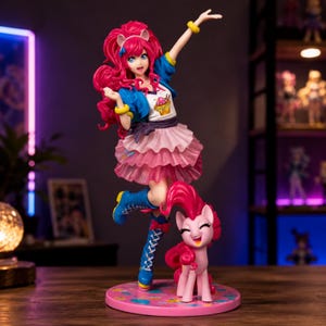 Animefiguur Fluttershy, PVC-collectie My Little Pony Bishoujo - schattige modelpop afbeelding 1