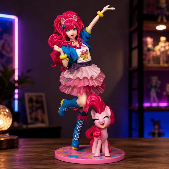 Fluttershy Anime Figure, My Little Pony Bishoujo PVC Collectible - Cute Model Doll
