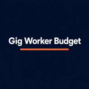 Gig Worker Budget Spreadsheet, Variable Income Planner, Tax Set-Aside Tracker and Mileage Log