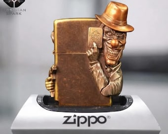 Encendedor Zippo con diseño de esqueleto colorido, Zippo con diseño de calavera de neón, regalo coleccionable único para él, idea de regalo Zippo artístico y genial