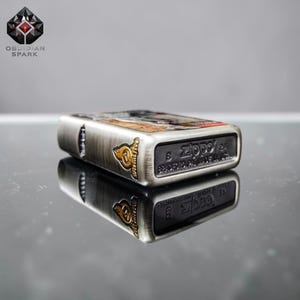 Western Cowboy Vintage Lighter, Gift for Him Zippo Style Windproof Lighter, Mens Gift, Fathers Day Gift, Collectible Premium Design image 2