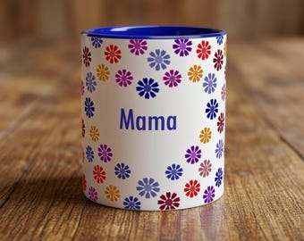 This beautiful ceramic Mama flower hearts mug is a lovely gift idea!