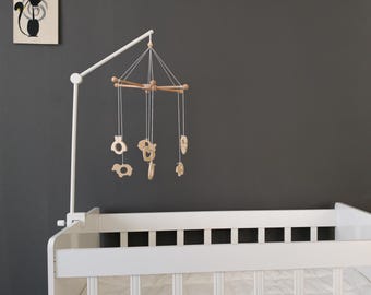 New For Changing Tables & Cribs Mobile hanger, Multi-Use Wooden Mobile Arm,