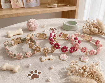 Collar personalizado para perro con placa de identificación grabada, collar ajustable a medida, collar elegante y duradero, accesorio único para perros.