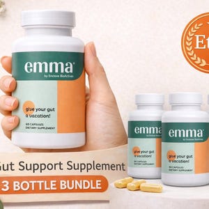 3 Emma Pack Gut Health Supplements 60 Capsules Each Bottle