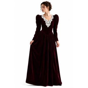 burgundy vampire dress Burgundy Lady Draculas Bride Vampire Costume Women Gothic Vampires Dress  Large