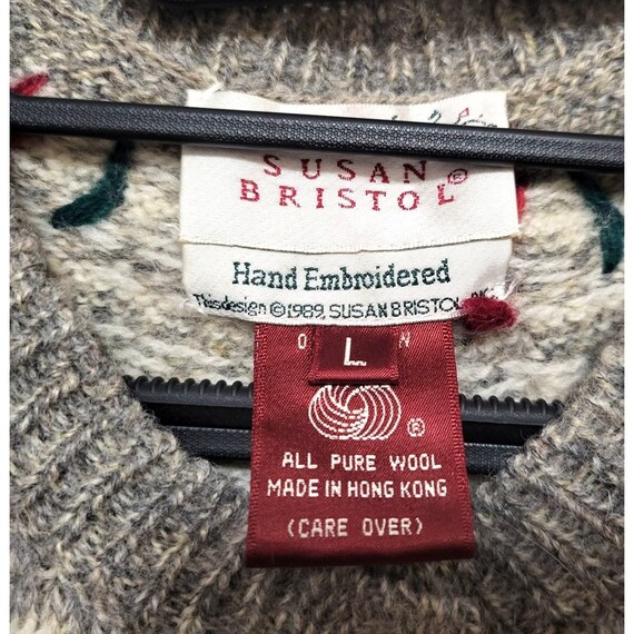 1980s Vintage Susan Bristol Sweater, Hand Embroid… - image 8