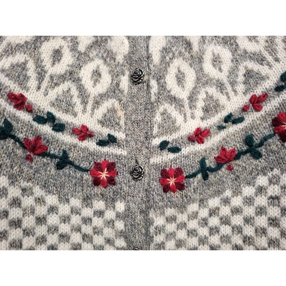 1980s Vintage Susan Bristol Sweater, Hand Embroid… - image 5