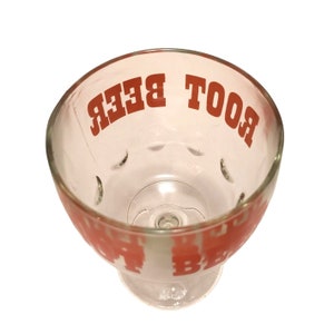 1970s Vintage Root Beer Float Goblets, Coin Dot Drinking Soda Glasses, Ice Cream Sundae Pedestal Bowls, Retro 70s Living, Vintage Kitchen image 4