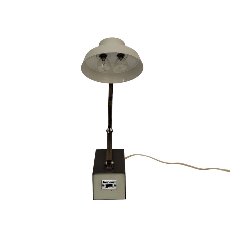 Vintage Industrial Desk Lamp, Tensor Swing Arm Table Lamp, Mid Century Modern, Extending Adjustable, Model 8500, Vintage Office Lighting image 4