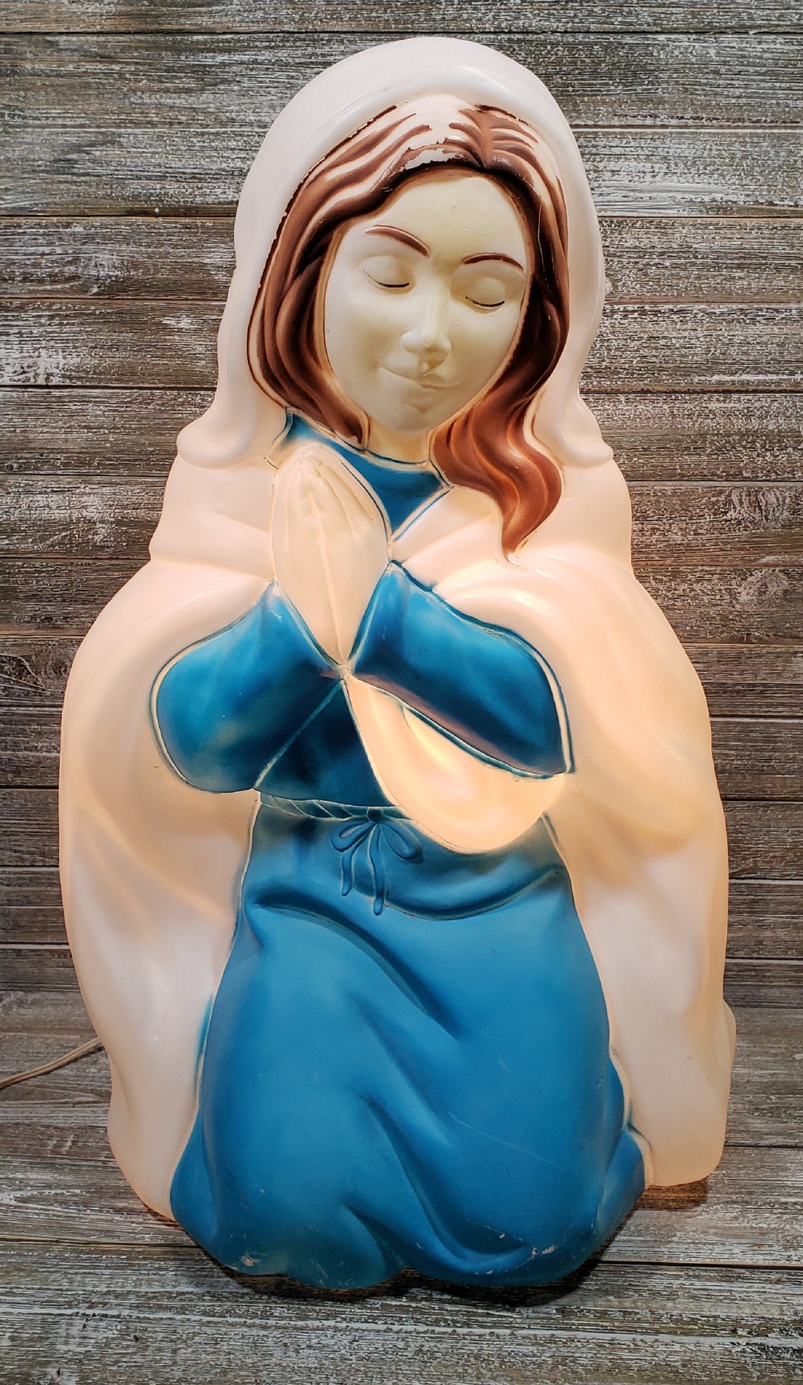 Vintage Virgin Mary Blow Mold 1990s Empire Plastics Blow | Etsy