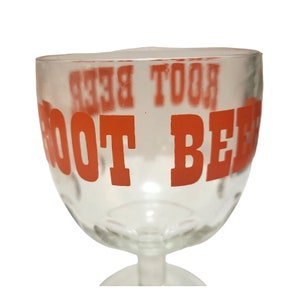 1970s Vintage Root Beer Float Goblets, Coin Dot Drinking Soda Glasses, Ice Cream Sundae Pedestal Bowls, Retro 70s Living, Vintage Kitchen image 3