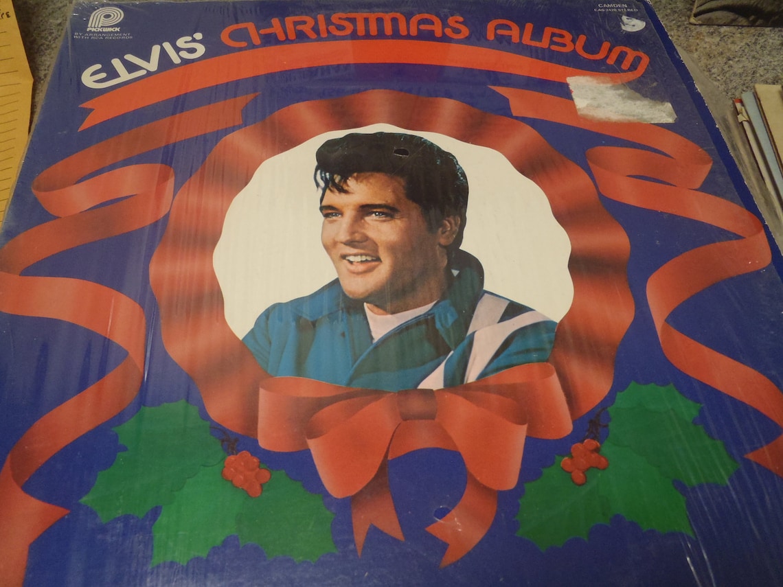 LP Record ELVIS PRESLEY Christmas Album rare Vinyl lp Stll Etsy