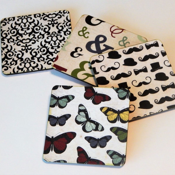 Decoupage Coasters Etsy