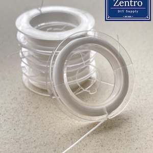 Flache, elastische Perlschnur, dehnbare Schnur für Perlen, Edelsteine und Schmuckherstellung, 10 Meter