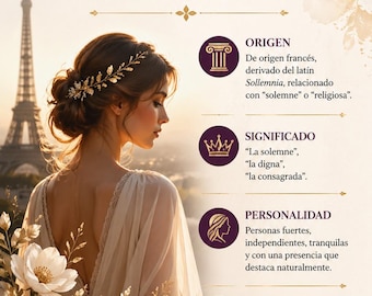 Solange Descarga digital personalizada con el significado y origen de tu nombre