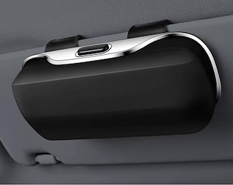 Universele brillenhouder voor in de auto, zonneklep, draagbaar brillenvak, auto-interieuraccessoires