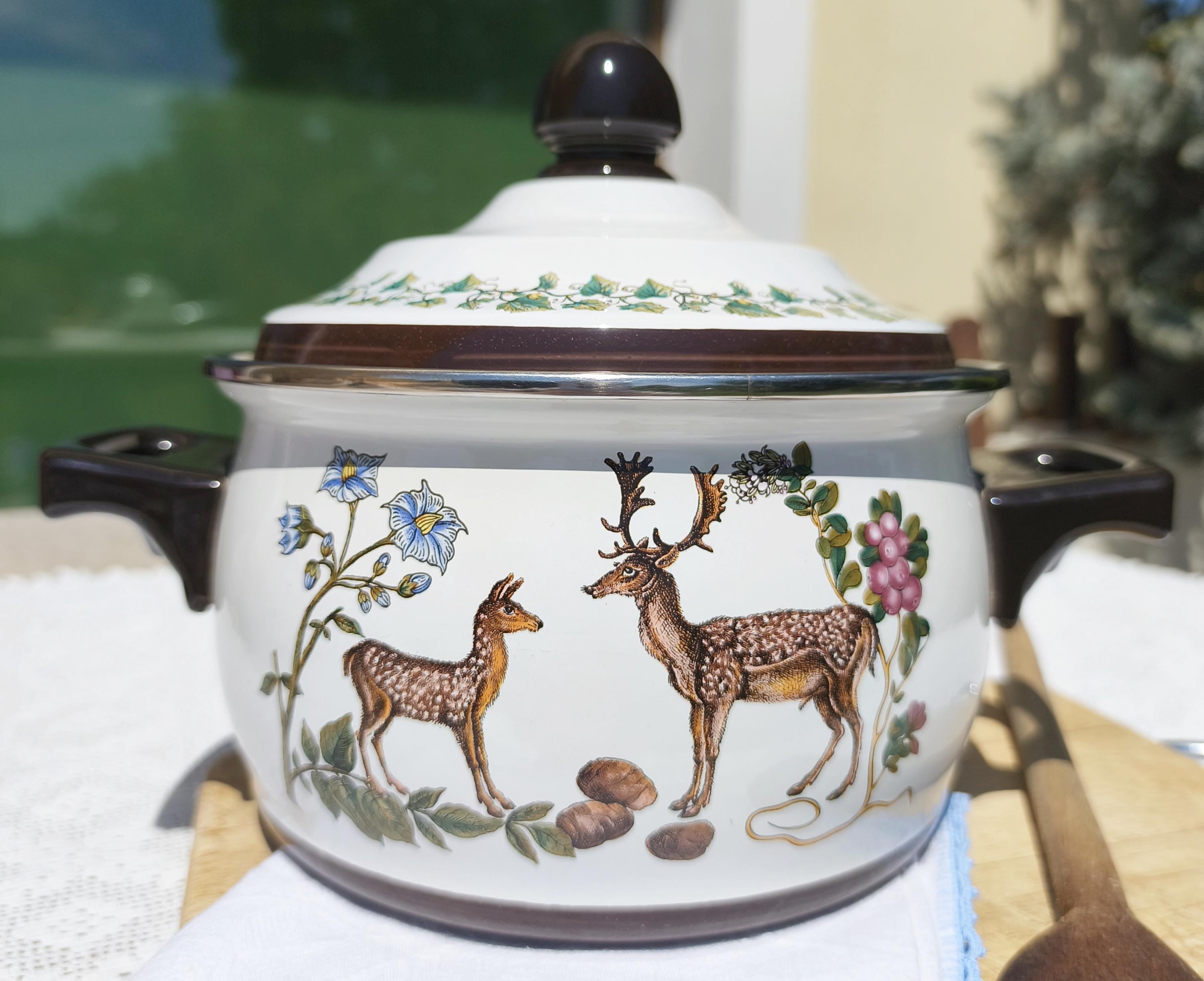 ASTA WEST GERMANY 1970年代のホーロー片手鍋　Used Asta German Cookware - Etsy