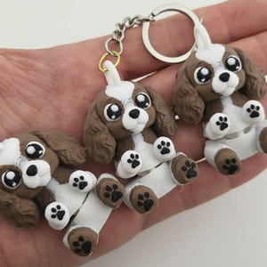 3D Printed Cavalier King Charles Spaniel Flexi Keychain Toy - Choose Your Colour - Free Worldwide Shipping