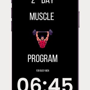 2 Day Workout Plan for Busy Men | Build Muscle Fast | Minimal Gym Program PDF