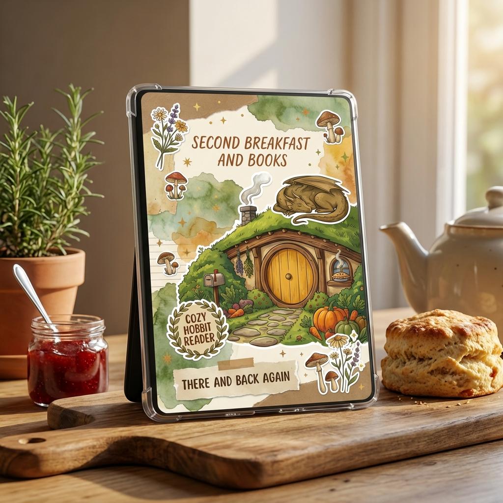 Cottagecore Kindle Insert | Green Bookish Kindle Printable | Dragon ...
