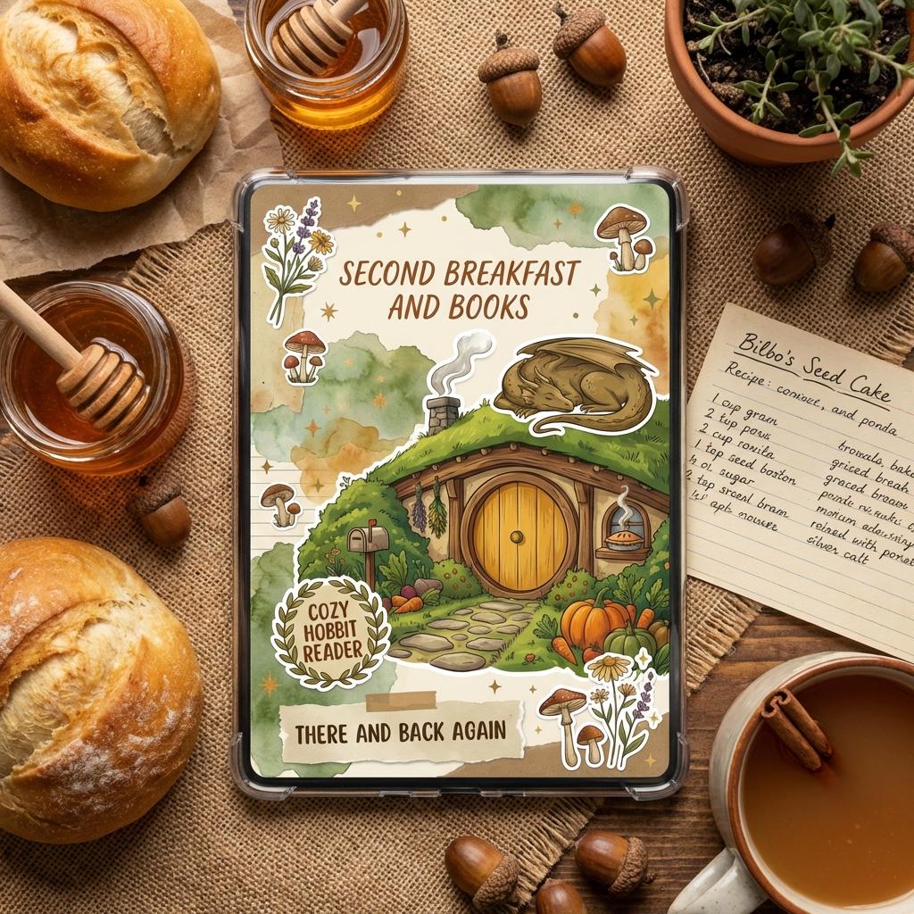 Cottagecore Kindle Insert | Green Bookish Kindle Printable | Dragon ...