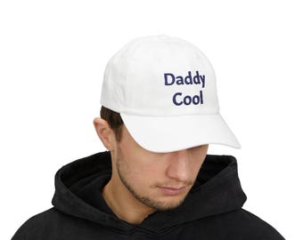 Gorra de béisbol bordada con la palabra "Daddy" / Gorra de algodón sin estructura para papá