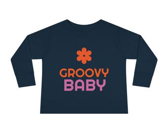 Camiseta de manga larga Groovy Baby para niños pequeños de 2 a 6 años / Camiseta para bebé