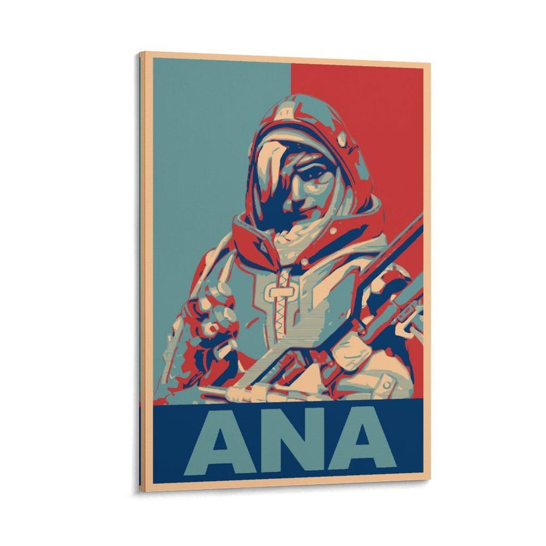 Overwatch Ana Painting on Canvas Wall Art Poster Picture Print Living ...