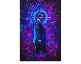 John Wick Chapter 3 Canvas Print – Keanu Reeves Movie Poster Wall Art