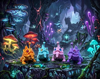 Bulbdog Chibi - Miniserie inspirada en Ark - Impresión 3D