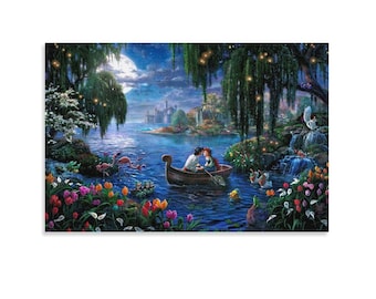 Little Mermaid II Canvas Print Painting Nursery Wall Decor for Kids Bedroom