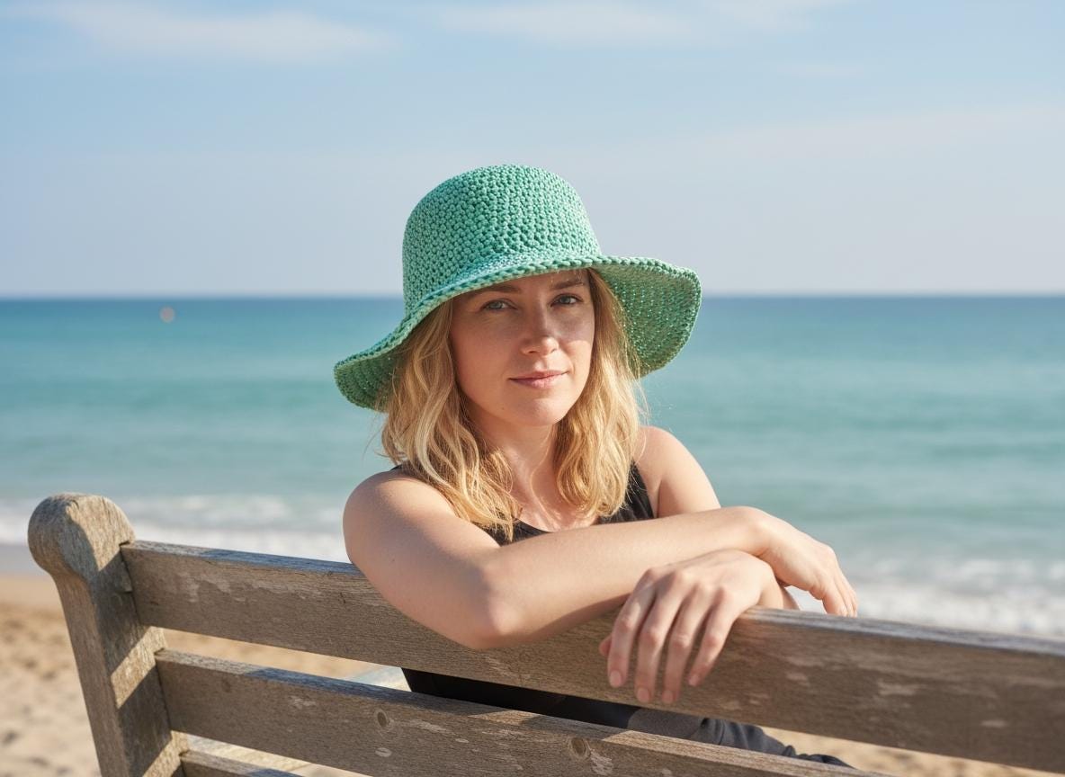 Crochet Sun Hat Pattern PDF Easy Summer Hat Wide Brim Beach Hat - Etsy