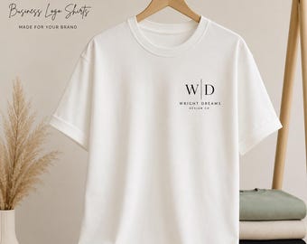 Custom Business Logo Shirt  Personalized Company T-Shirt Small Business Branding Apparel Staff Tee Custom Logo Tee Work Shirt