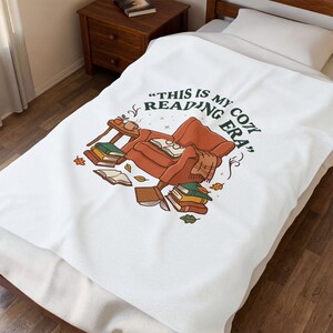 Cozy Reading Era Blanket | Book Lover, Library Aesthetic