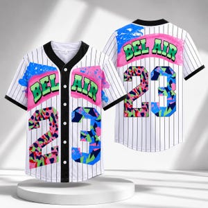 fresh prince jersey dress Fresh Prince of Bel-Air Baseball Jersey, 90s Style, Hip Hop, Size 4XL