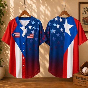 Maillot de baseball personnalisé, chemise patriotique USA 250, maillot Puerto Rico Pride, chemise esthétique princesse, tenue de club de course, S-5XL
