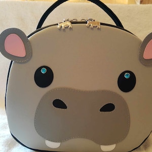 Hugo handbag Hippo. Handmade fun purse! Gift, present, unique!