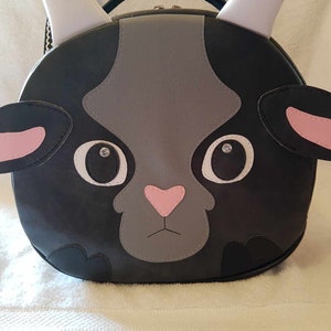 Bolso de mano Hugo de cabra. Cabra niñera. Hecho a mano. Único. Idea de regalo