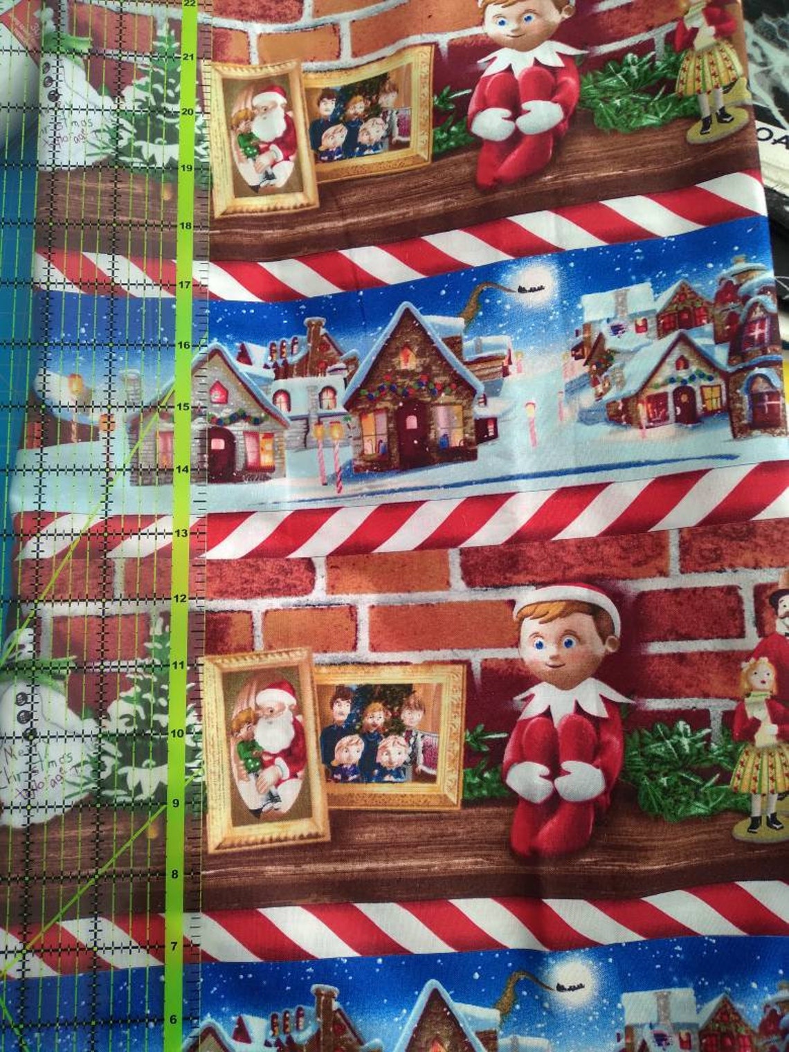 Htf elf on the shelf fabric. Quilting cotton. Made by Etsy