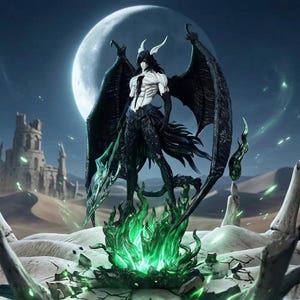 Ulquiorra Cifer Resurreccion Figure | Bleach Anime Statue, PVC GK Model, Dark Collectible