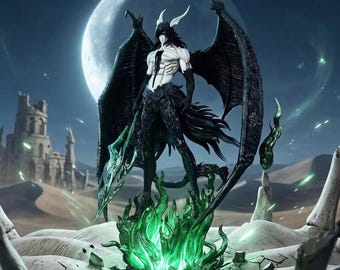 Ulquiorra Cifer Resurreccion Figure | Bleach Anime Statue, PVC GK Model, Dark Collectible