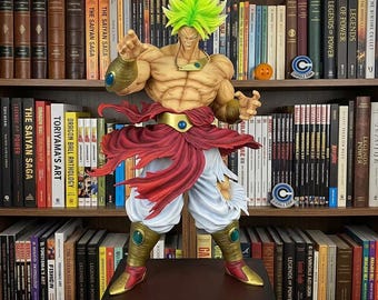 Super Saiyan Broly Action Figure: 28cm Resin Anime Statue, Desktop Ornament Toy