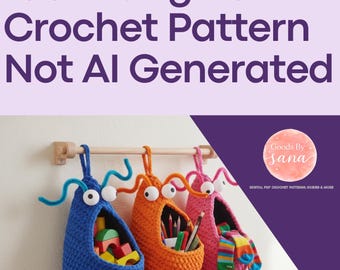 Yip Yip Style Alien Crochet Pattern PDF, Monster Bag Amigurumi Plush DIY
