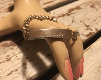 Ehrfurchtig Vintage Speidel Usa Geburstet Matt Finish Silber Etsy