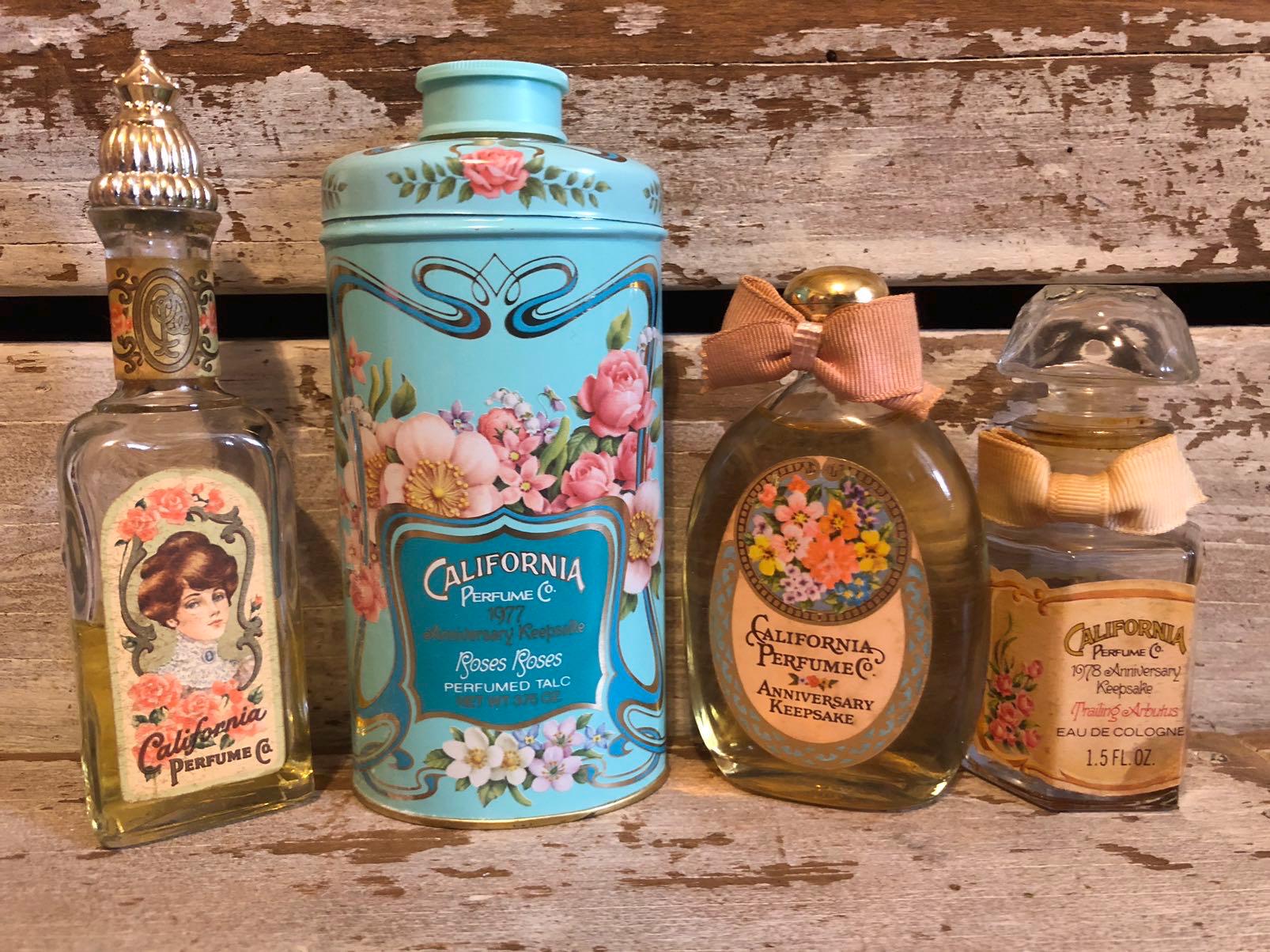 Avon California Perfume Roses Roses Talc Trailing Arbutus Lot