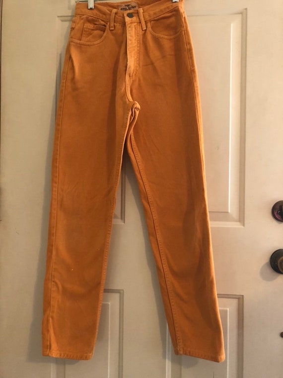 Vintage Guess Orange Jeans By Georges Marciano 24"