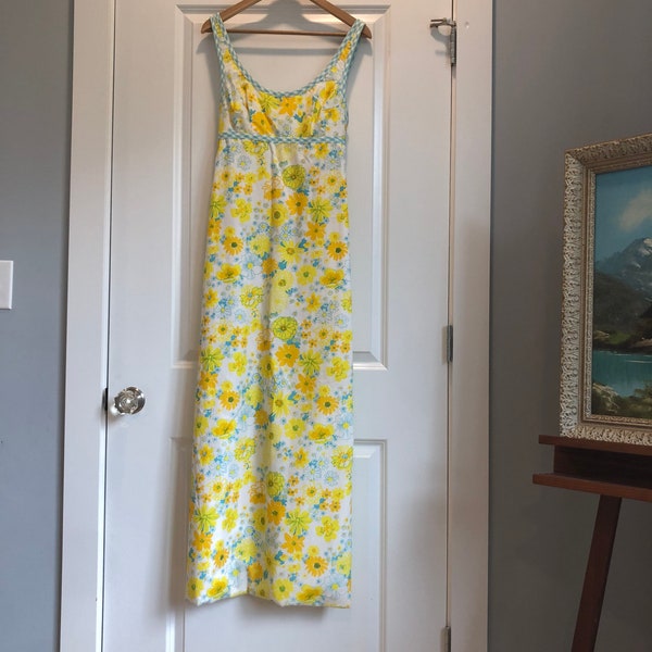 Vintage Lilly Pulitzer The Lilly Empire Maxi Dress Altered Size 6 Lined 1970’s