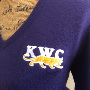 Vintage Sweater KWC Kentucky Wesleyan College Owensboro Kentucky
